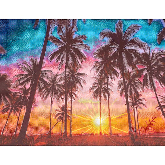 Diamond Art Advanced Palm Sunset Kit